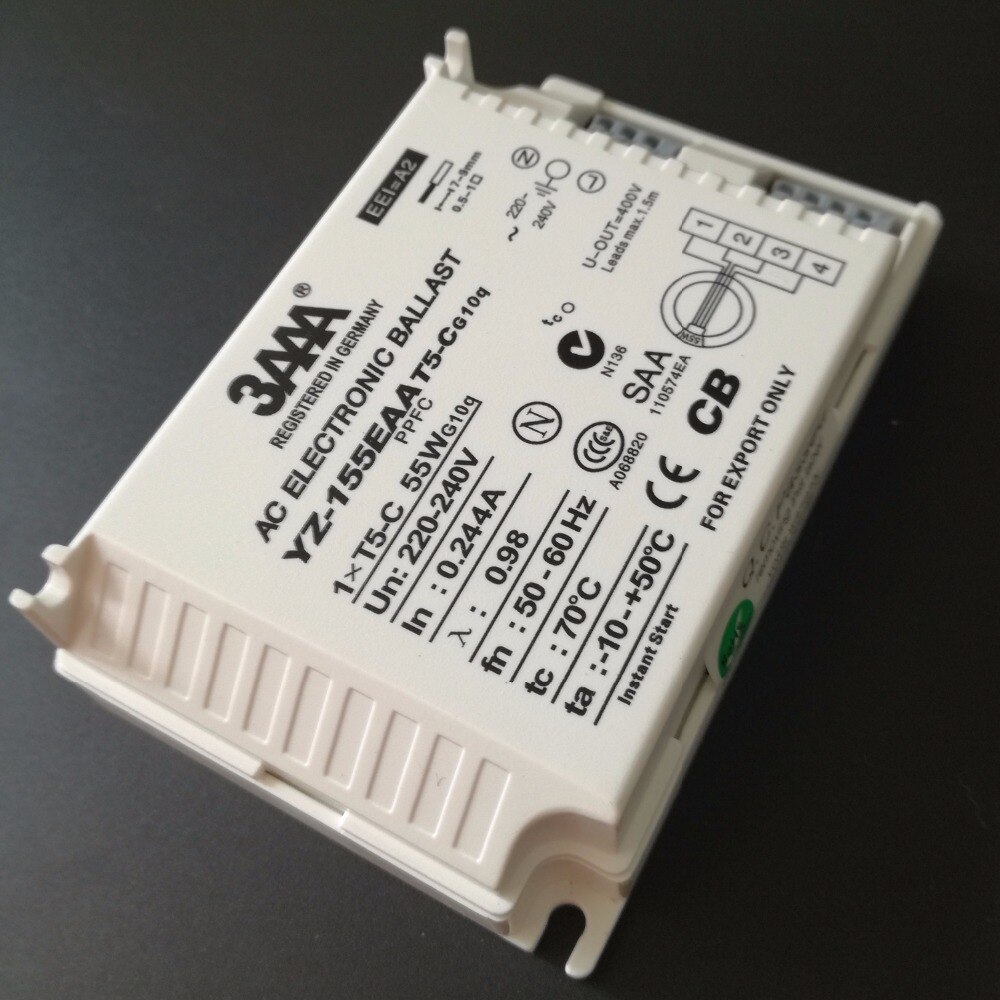 3AAA 55W 220-240V Instant Start AC Fluorescent Lamp Electronic Ballast For T5-C Ring Lamp Standard Rectifiers YZ-155EAA T5-C
