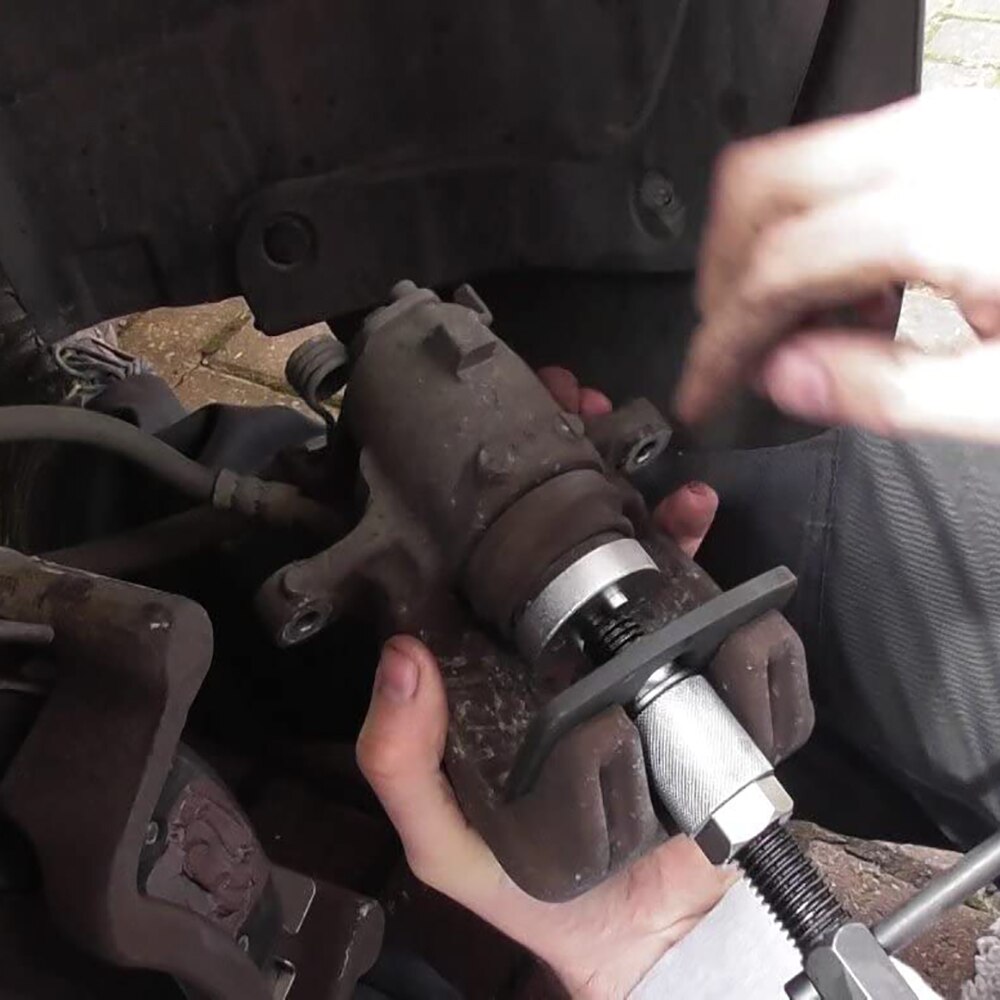 Brake Caliper Piston Rewind Tool Right Handed Thread Compression Dual Pin Break Caliper Piston Tool for Disk Brake Pad