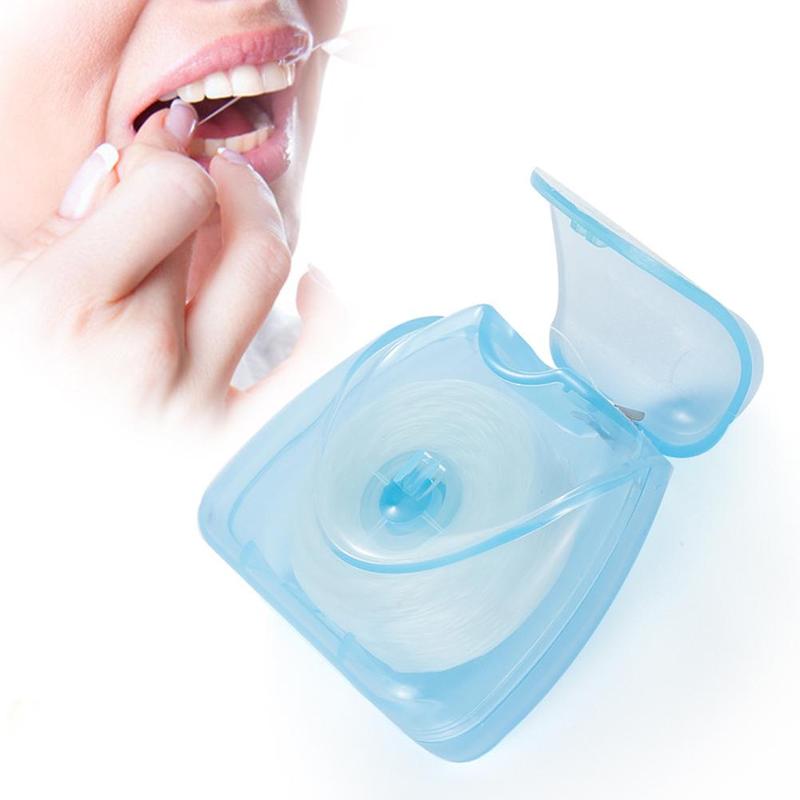1 PCS Dental Floss 50 meter 54 Yard Wire Floss Dental Flavor Pick Floss Flosser Pick Interdental Tooth Mint Dental Stick Br N7W5