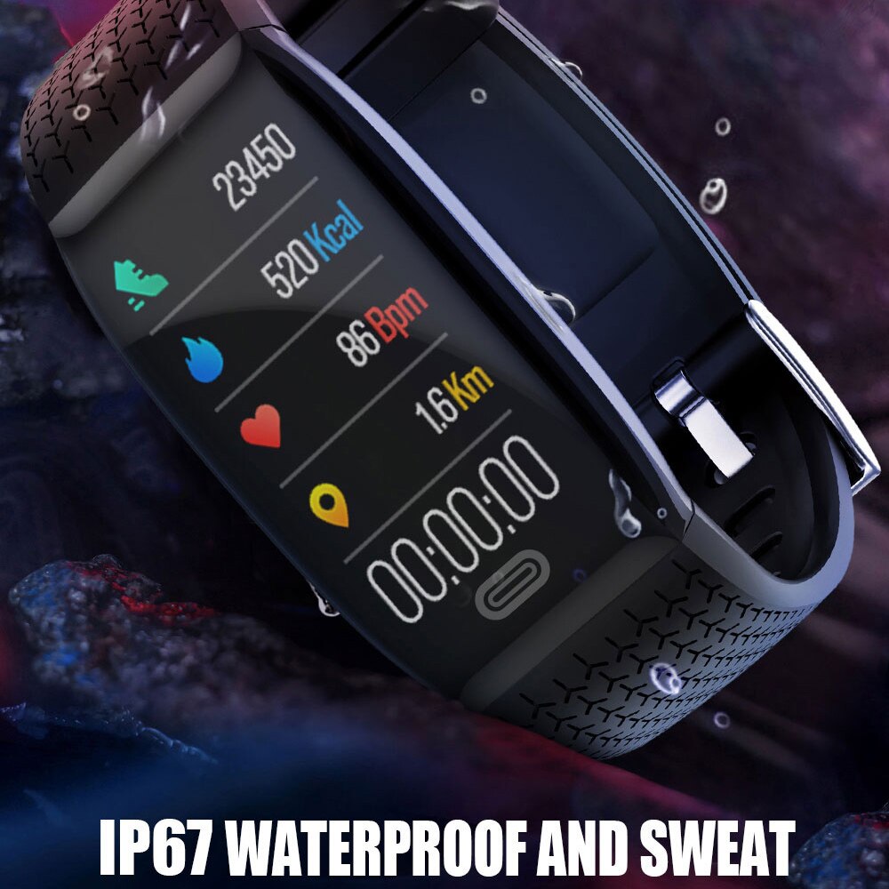 Fitness Tracker Smart Armband Bloeddruk Stappenteller Fitness Armband Hartslagmeter Waterdicht Bluetooth Horloge Mannen Vrouwen