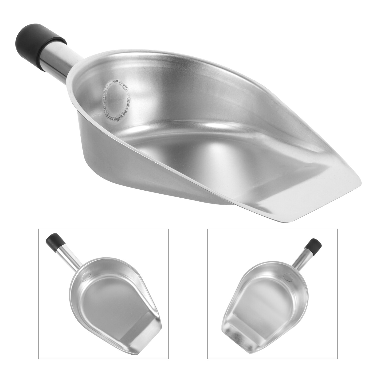 Stainless Steel Shovel Hand-held Shovel Home Shovel Thickened Dustpan for Kitchen Bedroom Restaurant