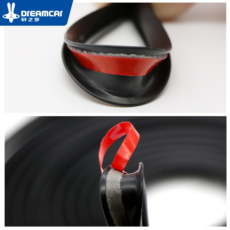 5 M "U" Type autodeur rubberen afdichting Geluidsisolatie afdichtstrip afdichting geluidsisolatie auto auto rubber seal Strips
