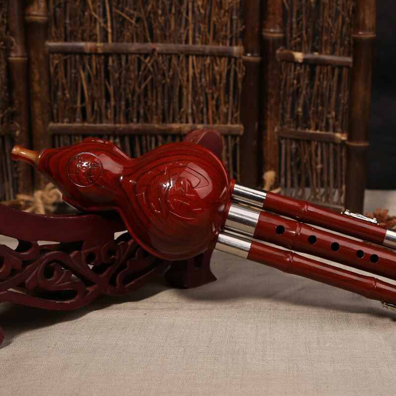 Kürbisflöte - Tonart C - Traditionelles Chinesisches Holzblasinstrument - Bakelit Performance-Niveau