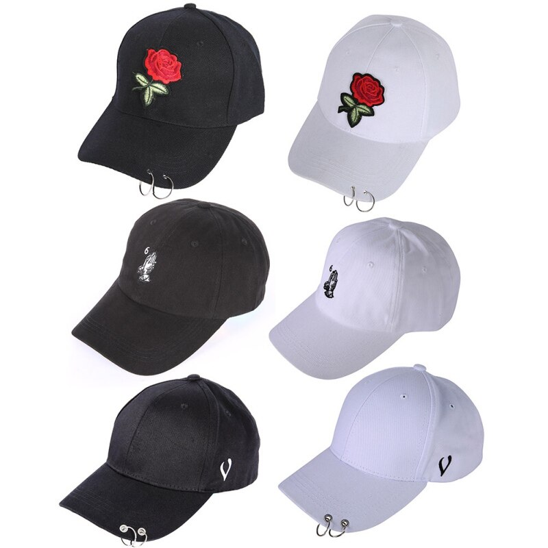 Gorra impresa de algodón rosa en mano Snapback Prayer para hombres y mujeres gorra de Golf ajustable