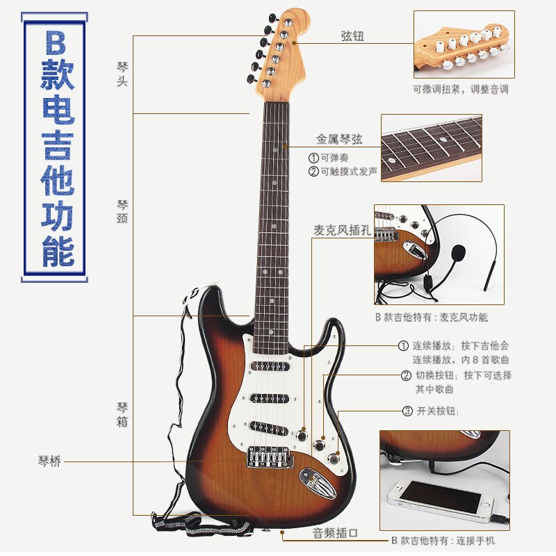 Mini Holzgitarre Mit Ständer – Süße Deko Für Den Schreibtisch & Sammlerstück