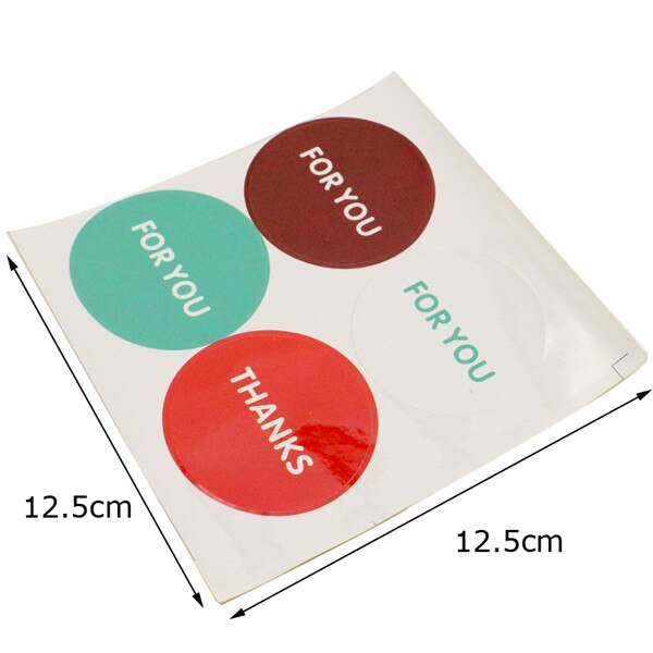 ! lucia crafts multi option seal sticker papieren label taartverpakking verpakkingslabel  i0429: 2 vellen 8 stuks