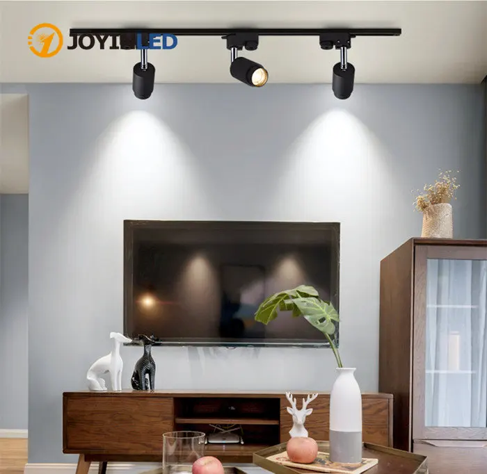 Led pista de luz lâmpada do teto luminária pista iluminação ferroviário luzes ponto led pista ferroviário holofotes loja roupas iluminação para casa