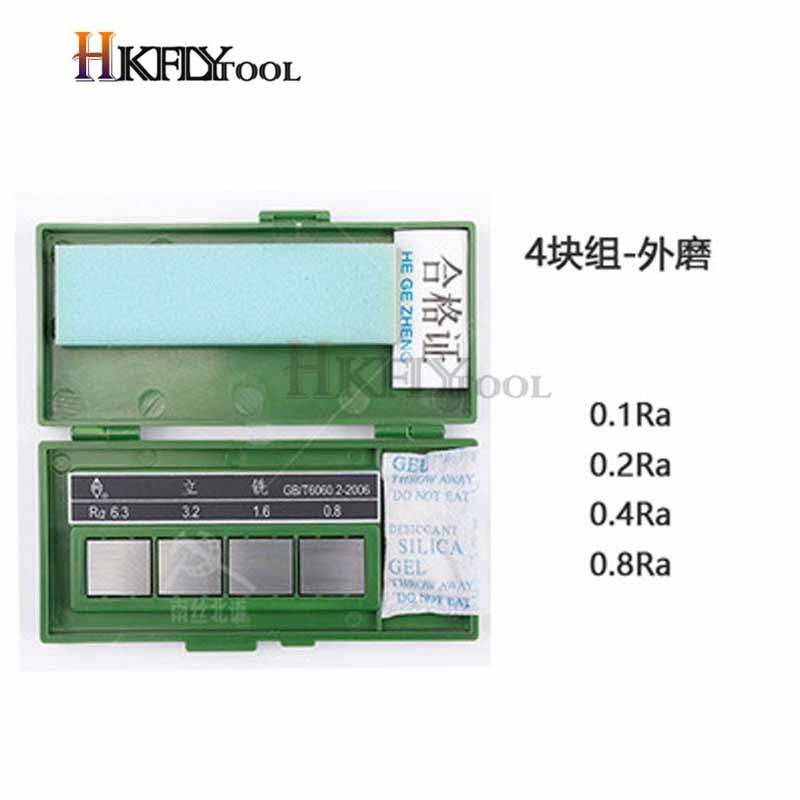 Oppervlakteruwheid Vergelijking Sample Blok Notebook Sample 30 Blokken Ra0.05-12.5Mm Ruwheid Sample Blok Gauge: 0.1-0.8Outer polish
