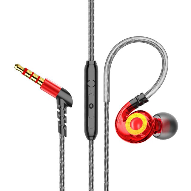 Olhveitra Bass Oortelefoons Bedrade Headset Gamer Voor Iphone Samsung Handenvrij In Ear Stereo 3.5Mm Ruisonderdrukkende Oordopjes Met Microfoon: Style A Red