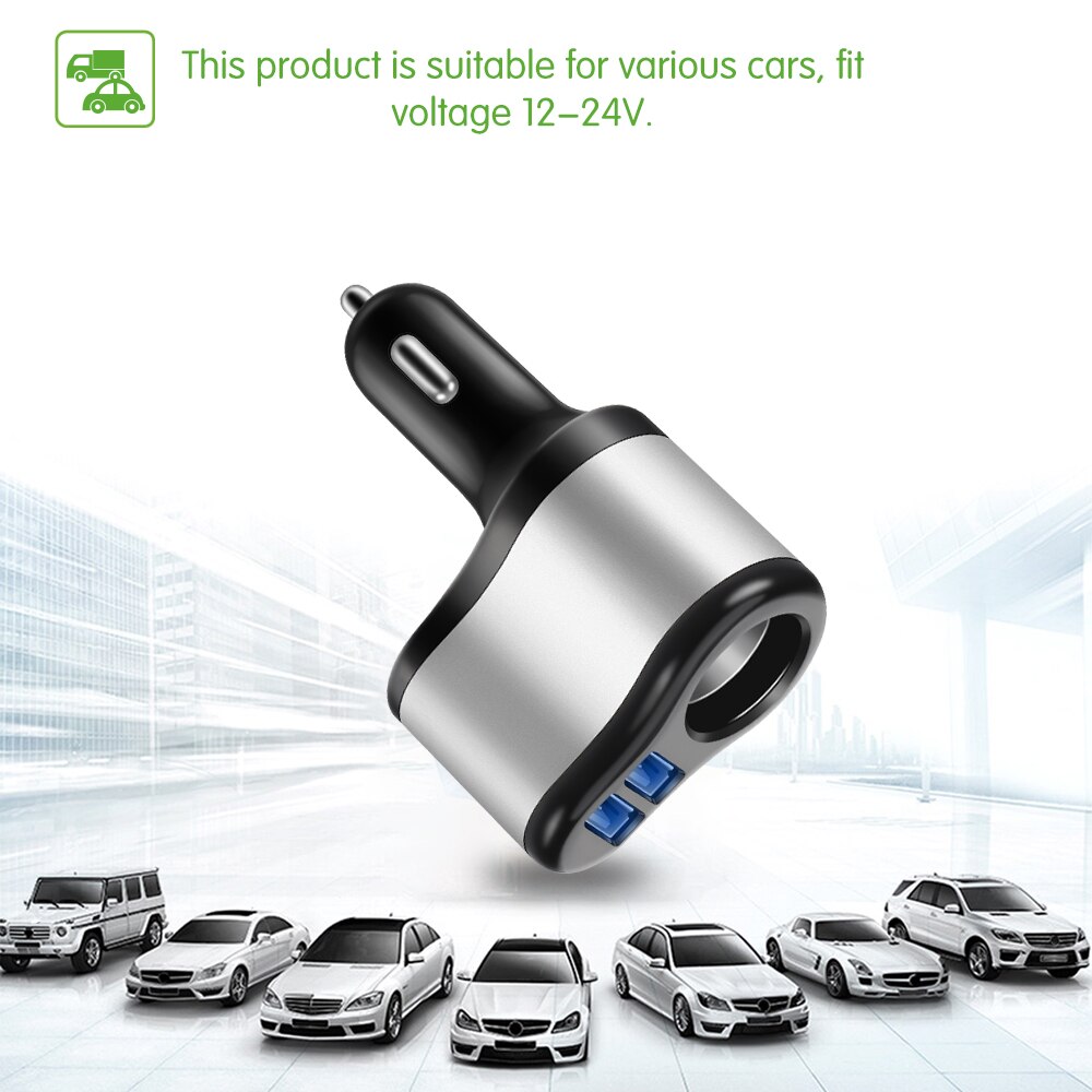 Auto-oplader Sigarettenaansteker 2-Poorten USB Charger 2.1A Auto-Oplader Mobiele Telefoon Universele Voor iPhone Samsung HUAWEI opladen