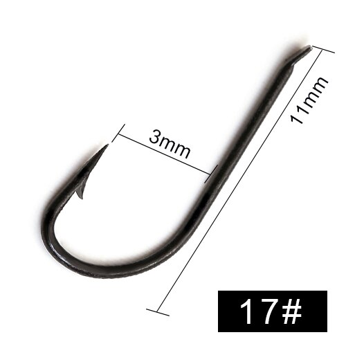 FTK Long Shank Fishhooks Fish Hook 1#-17# 100Pcs/Lot Hooks From Norway For Jigging Carp Anzol Fishhook Fishing Tackle SHARP