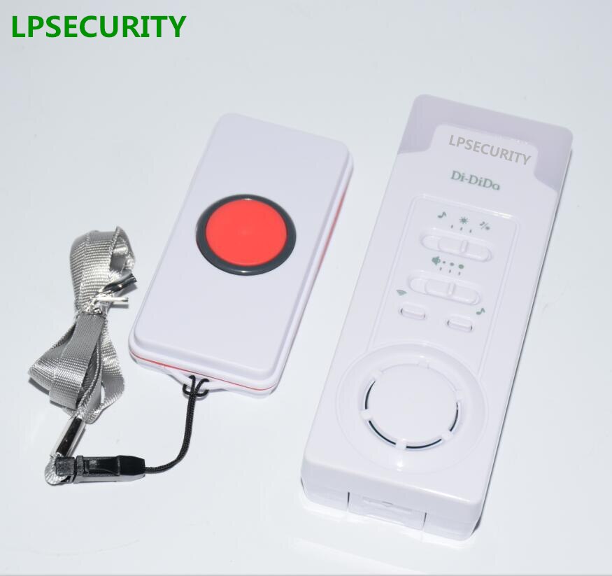 LPSECURITY wireless call home elderly patient emergency long distance radio caller alarm pager(no battery included)