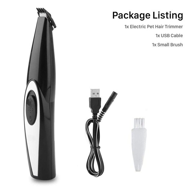 Mini hund hårklippere usb genopladelig hund kat fod hår trimmer kæledyr grooming værktøj barbering trimning maskine kæledyr forsyninger: Hår trimmer sæt