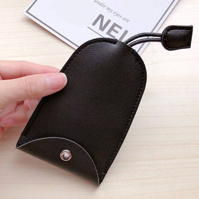 Søde blomster pull type nøgletaske pu læder nøgle punge husholderske bil nøgleholder etui læder nøglering pose: 18