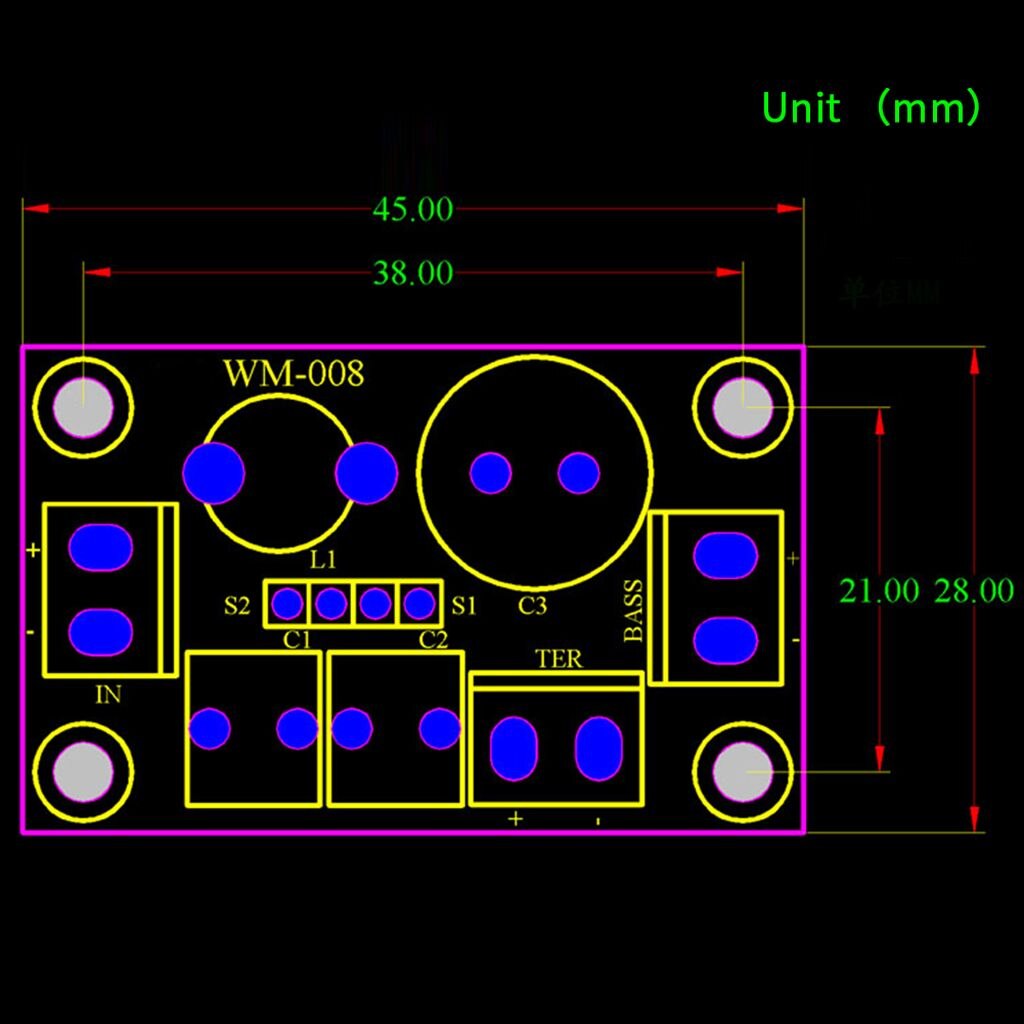 Stabiele Hifi Treble Bass Installeren Audio Frequentie Divider 2 Way Speaker Crossover Filter