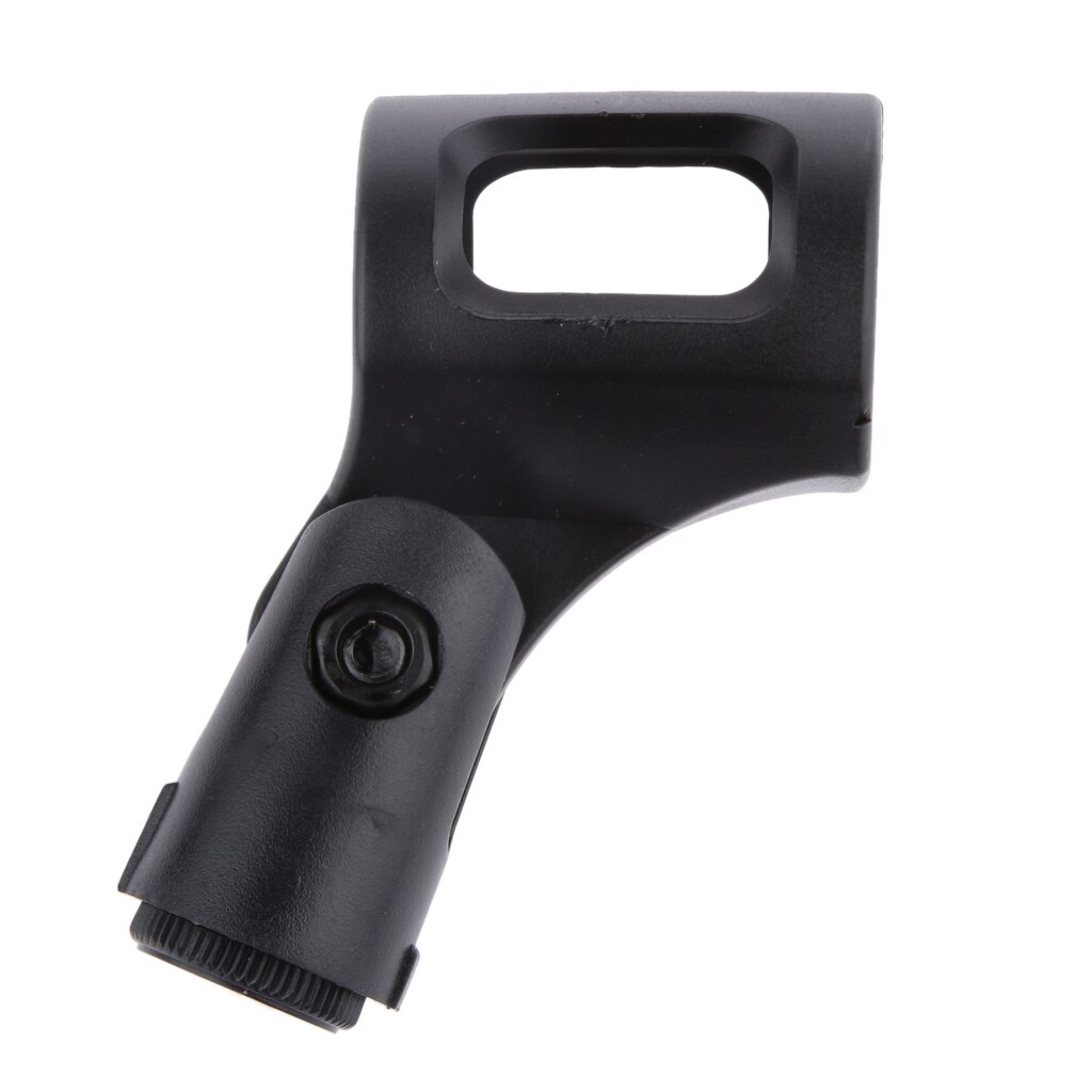 Universal Microphone Mic Stand Accessory Plastic Clamp Clip Holder Mount Black