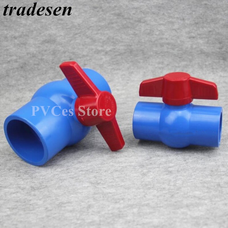 I.D20~50mm PVC Pipe Socket Ball Valve Coupler Adapter Watering Connectors Garden Irrigation Aquarium Fish Tank Joint