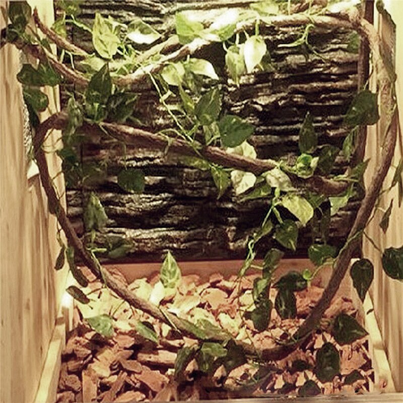 Artificial Jungle Vines Bendable Flexible Vine Lizards Reptile Pet Vivarium Terrarium Decor Pet Habitat Decoration