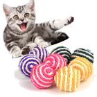Kat kæledyr fangst tygle legetøj sisal reb væve bold teaser lege rangle ridse kæledyr legetøjsprodukt katteforsyning træningsadfærd  f926: Default Title