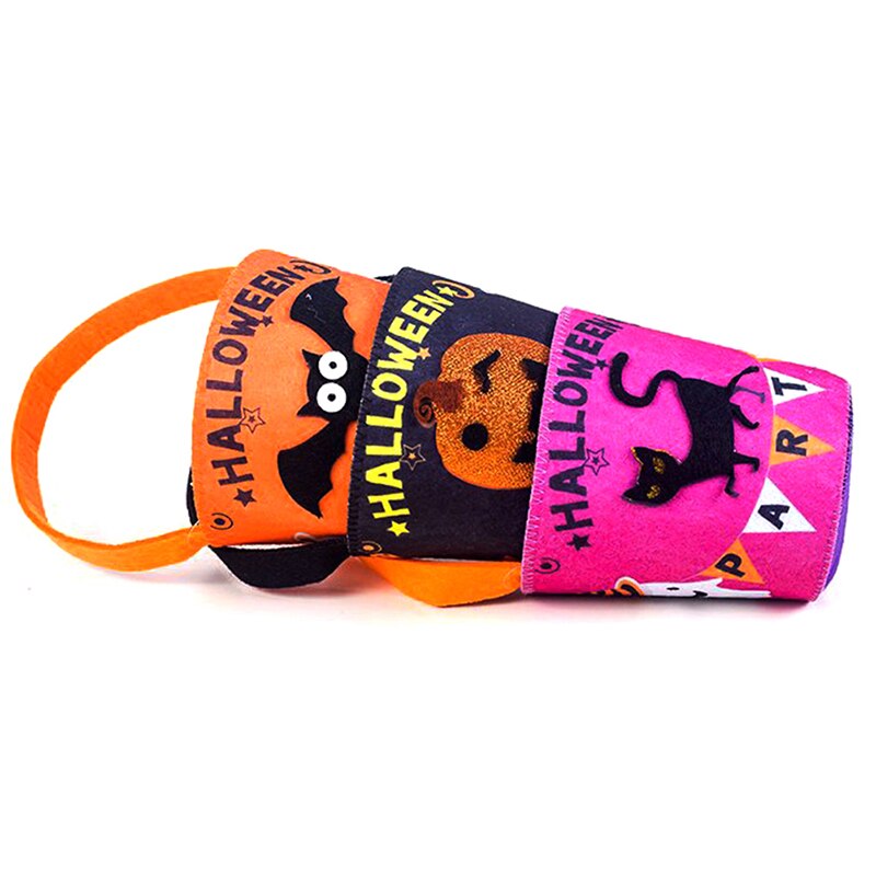Halloween joulukoristelu kangas taide huopa lasten karkkipussit temppu tai herkku karkki käsikori