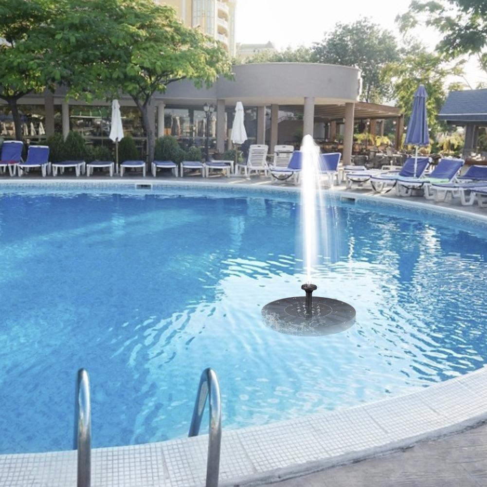 Solar Fountain Pump With Led Light Pool Pond Floating Water Fountain Garden Bird Bath Landscape Decor Fountain 10v