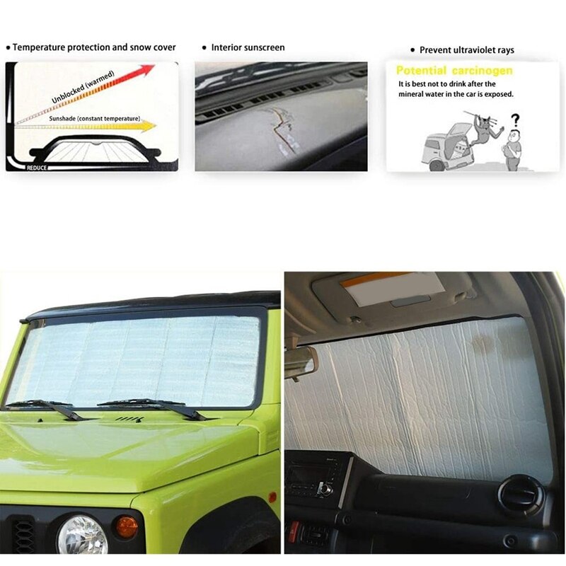 Pare-brise de voiture pare-soleil ombre couverture pour Suzuki JIMNY isolation Protection pare-soleil accessoires