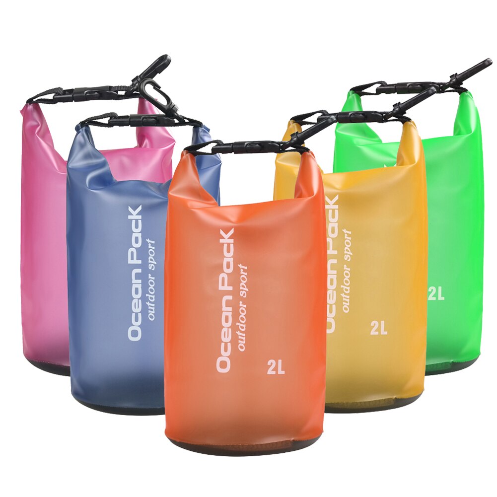 2L/5L Rafting Swimming Waterproof Dry Bag Sack Foldable Storage Pack for Kayaking Canoeing Trekking