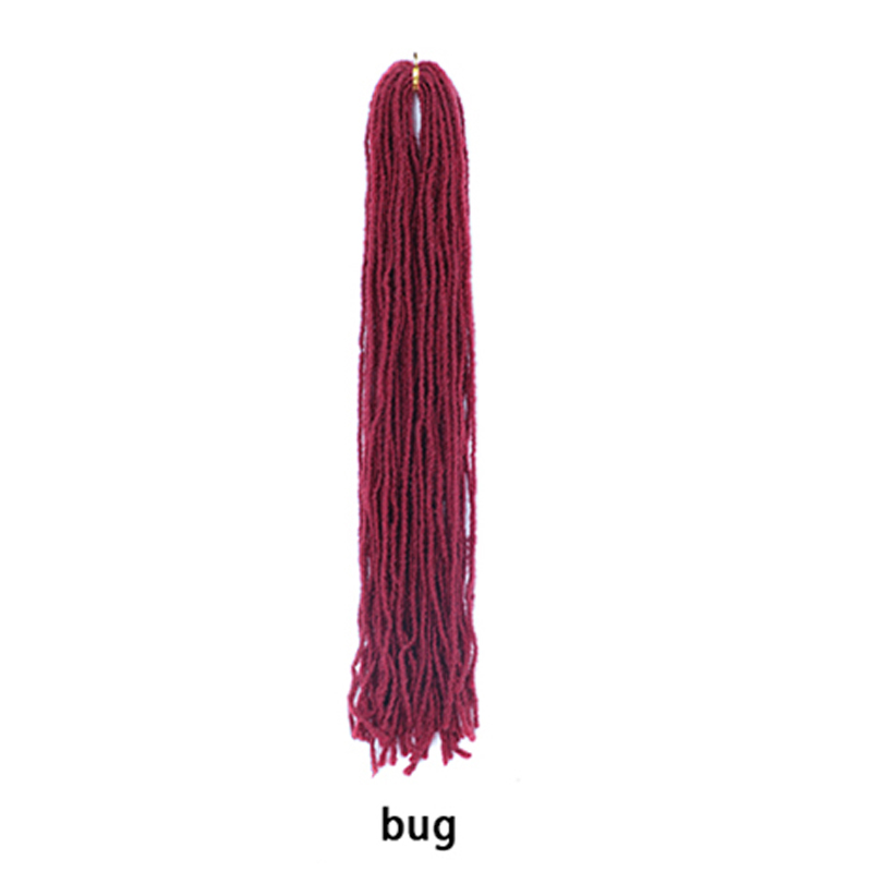 18 Inch Sister Locks Hair Extensions Pure omber color Dreadlocks Synthetic Hair for Women Crochet Hair: bug