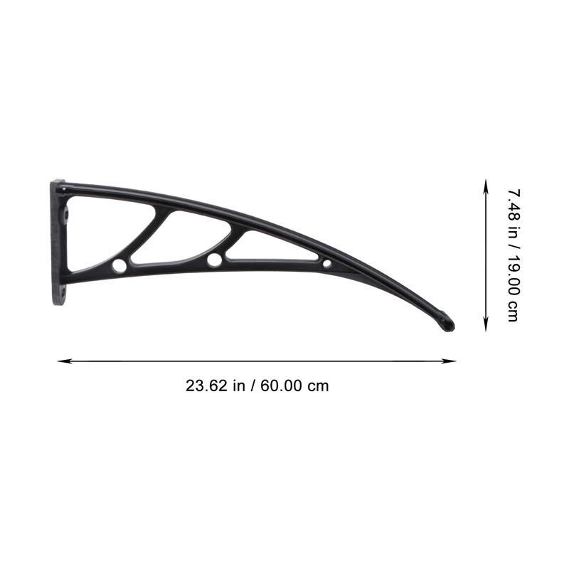 2pc Awning Support Outdoor Balcony Replacement Window Eaves Doorway Awning Holder Awning Support Bracket for Sunshade Rain Cover