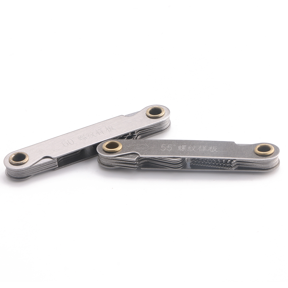 60 and 55 Degree Thread Measuring Gage Gauge 20cs Stainless Steel Metric Whitworth Screw Pitch Thread Plug Gage