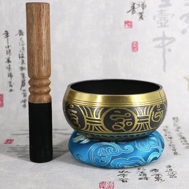 Artcome 7 stuks meditatieset, Tibetaanse klankschaal en tingsha-bekkens