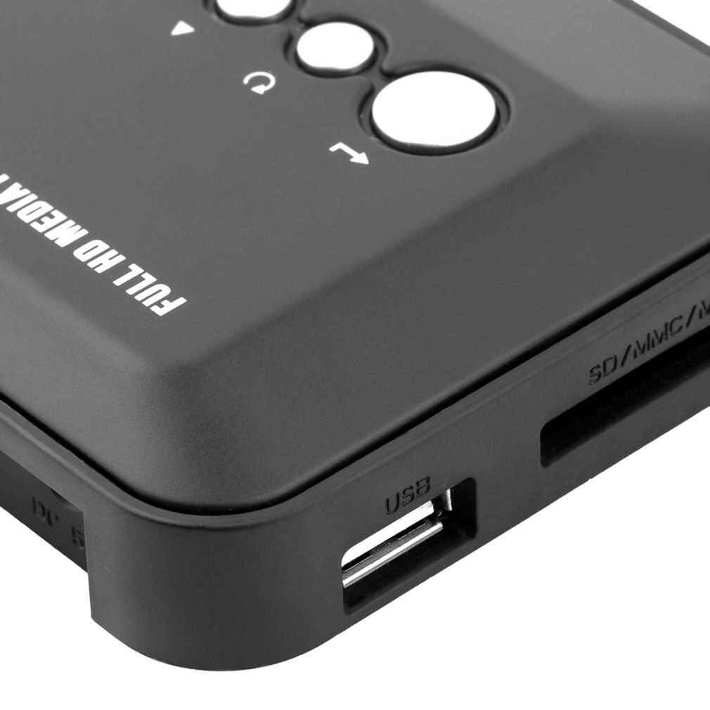 Mini Media Player 1080P Full HD SD/MMC TV Videos SD MMC RMVB MP3 Multi TV USB HDMI-compatible Media Player EU Remote Control