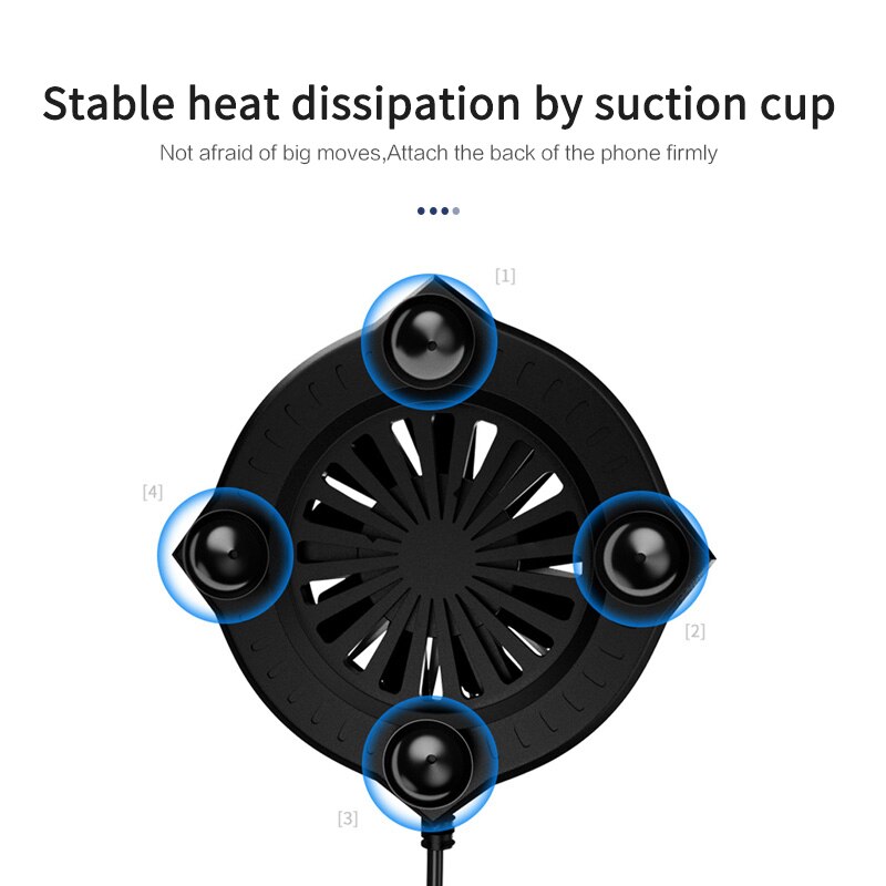 Kuulaa - Mobile Phone Skeleton Radiator Universal Phone Cooler Portable Fan Cooling Heat Sink Mobile Phone Cooler