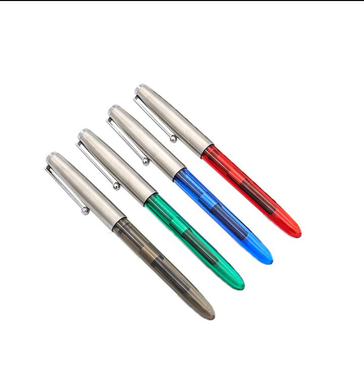 Jinhao 51a 0,38mm brunnen stift holz tinte stifte transparent stift für schule schriftlich pluma fuente büro liefert stylo Feder