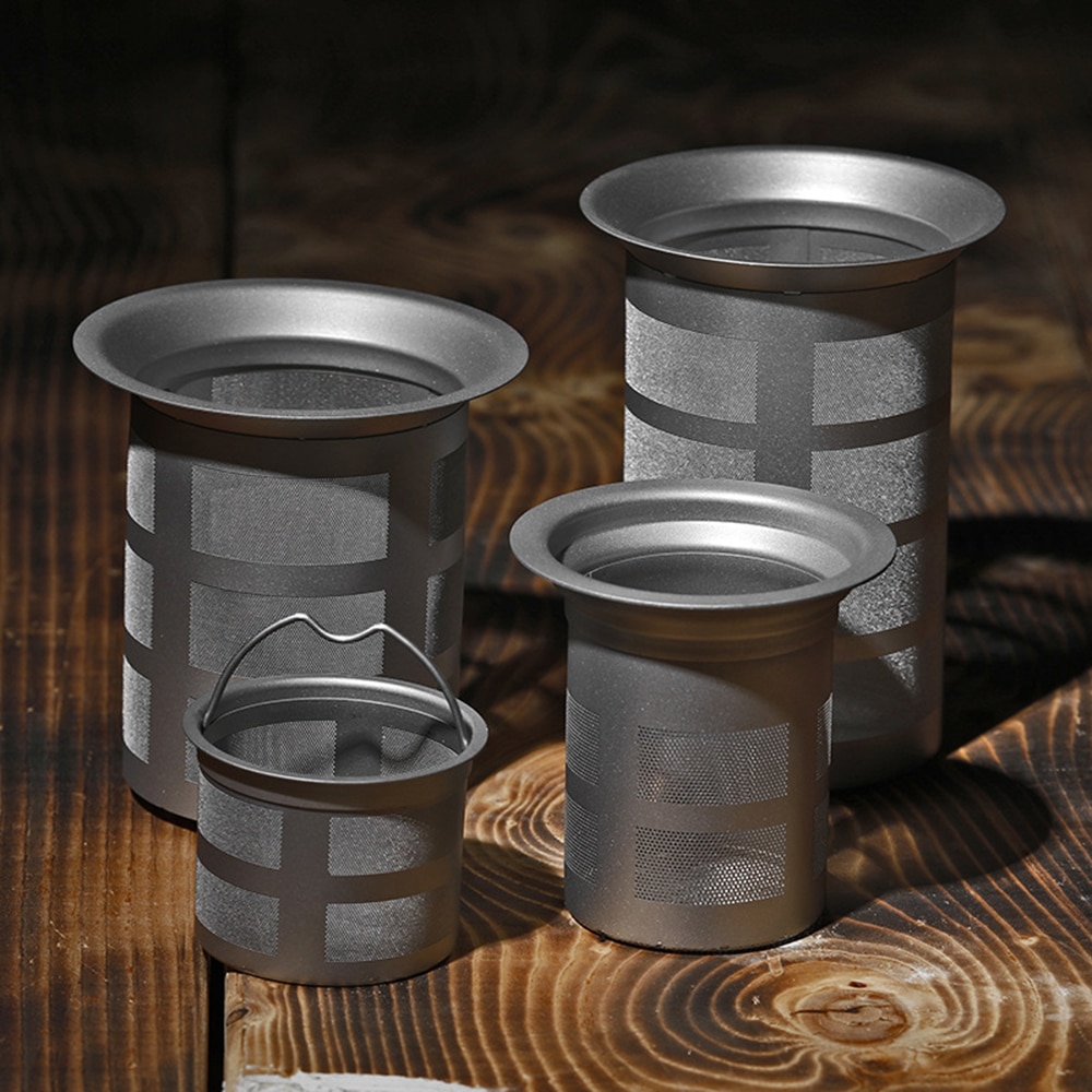 Titanium Mesh Thee-ei Mand Voor Theepot Waterkoker Cup Thee-ei Mand Herbruikbare Thee Koffie Filters