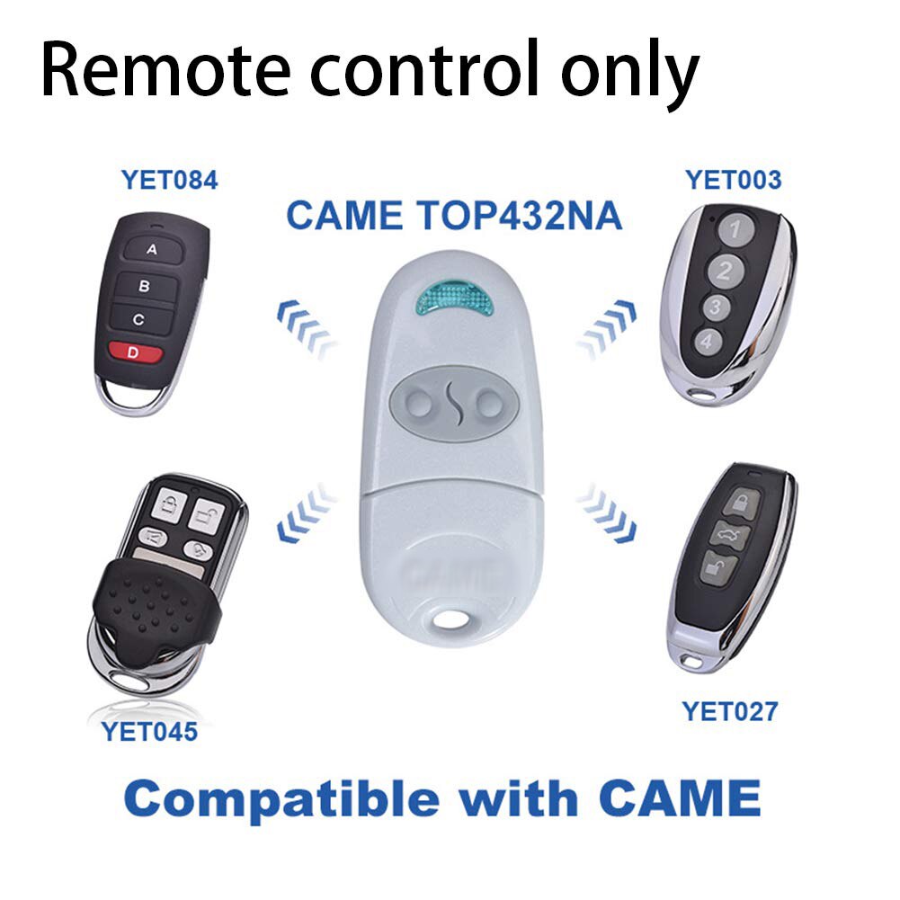 Garage Door Remote Control Fit For CAME TOP 432NA/432 SA/432 M