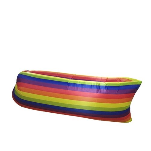Inflatable Lounger Air Sofa Lightweight Beach Sleeping Bag Air Hammock Folding Rapid Inflatable Sofa for Beach, Camping, Travel: 12