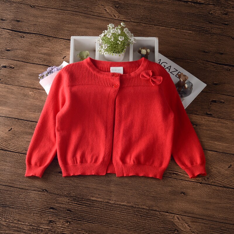 1-5yrs Gray Girls Sweater Cardigan Single Button Spring Outerwear Boys Jacket for 1 2 3 4 5 Year Old Kid Clothes 185063: Red / 5T