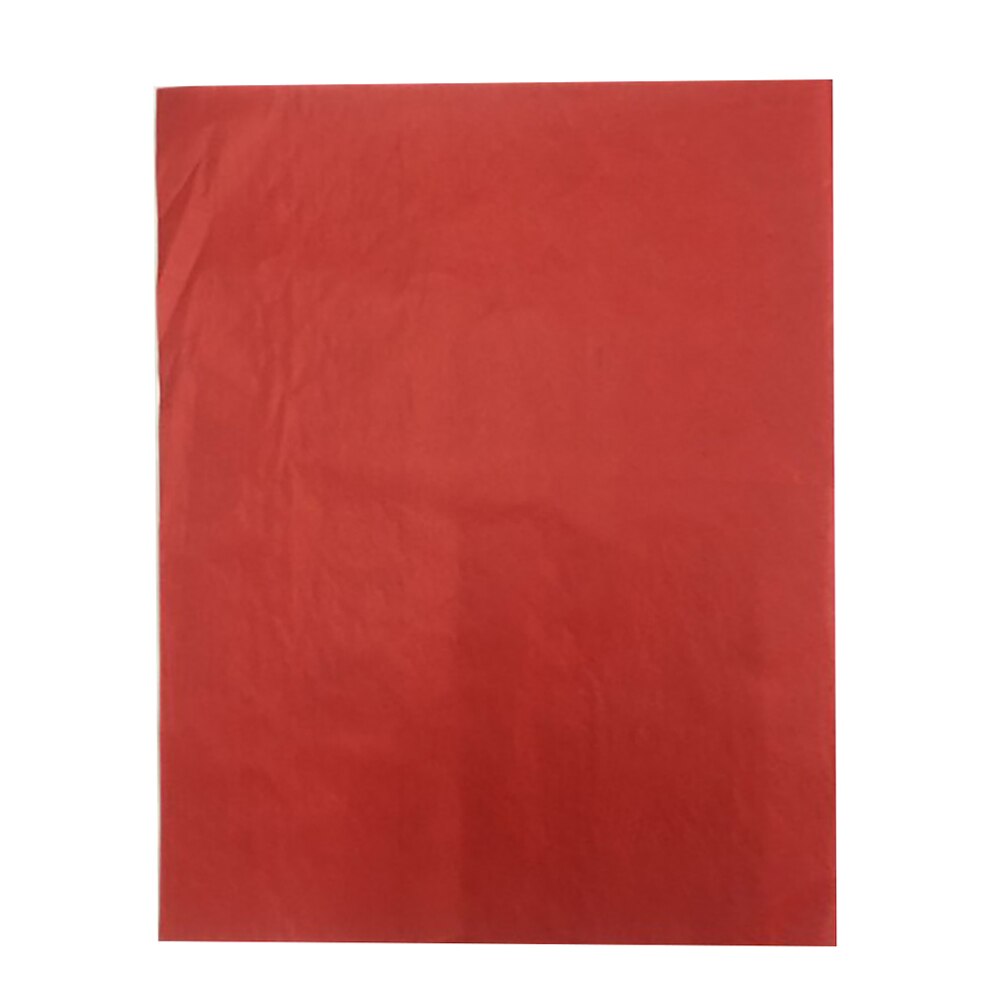 100 stk overførsel  a4 genanvendeligt multifunktionelt maleri en side håndværk broderi stof tegning farverig carbon papir sporing kopi: Rød