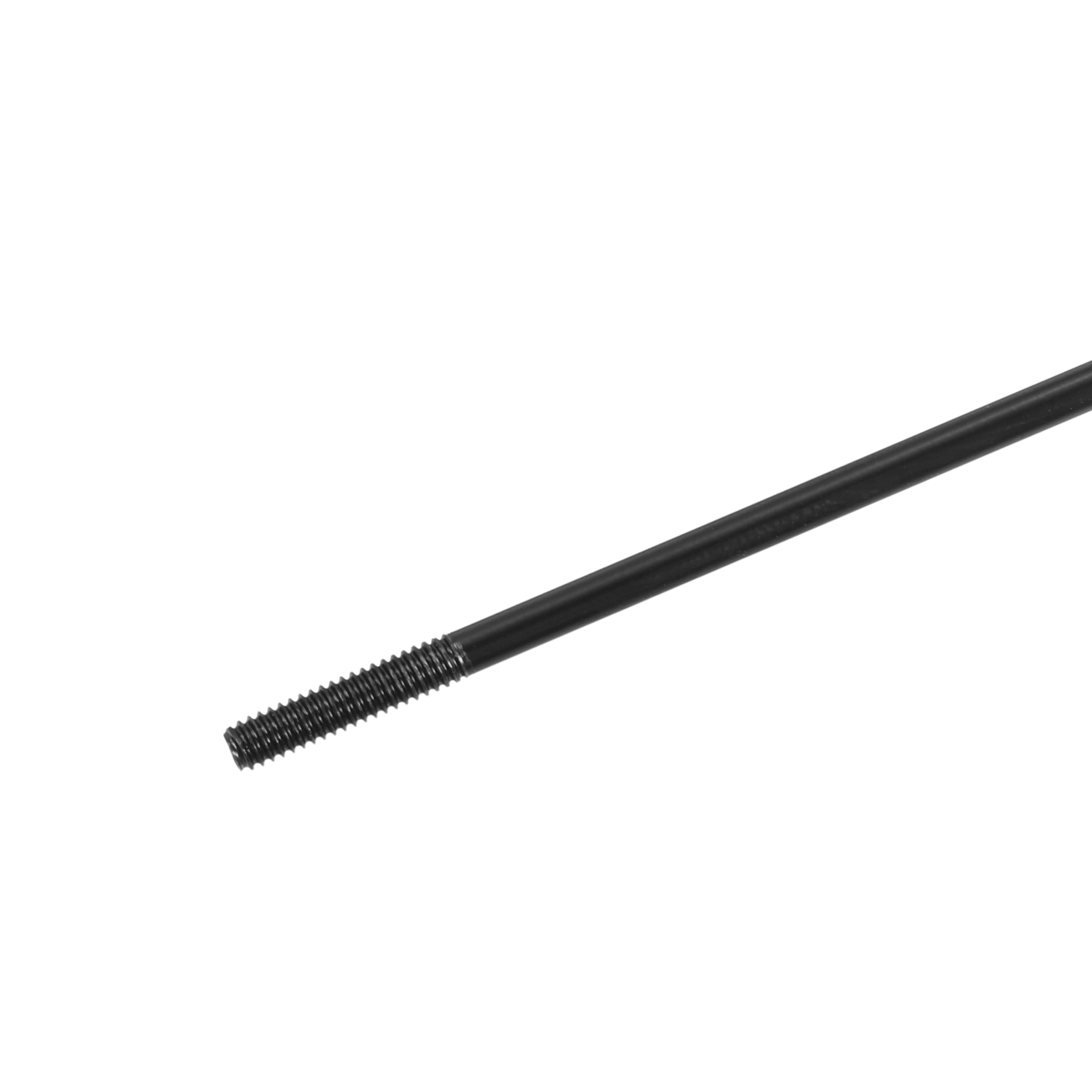X Autohaux 14G J Bend radios de acero para bicicleta 136-293mm de longitud con tetinas piezas de repuesto para bicicleta de cabeza recta negro