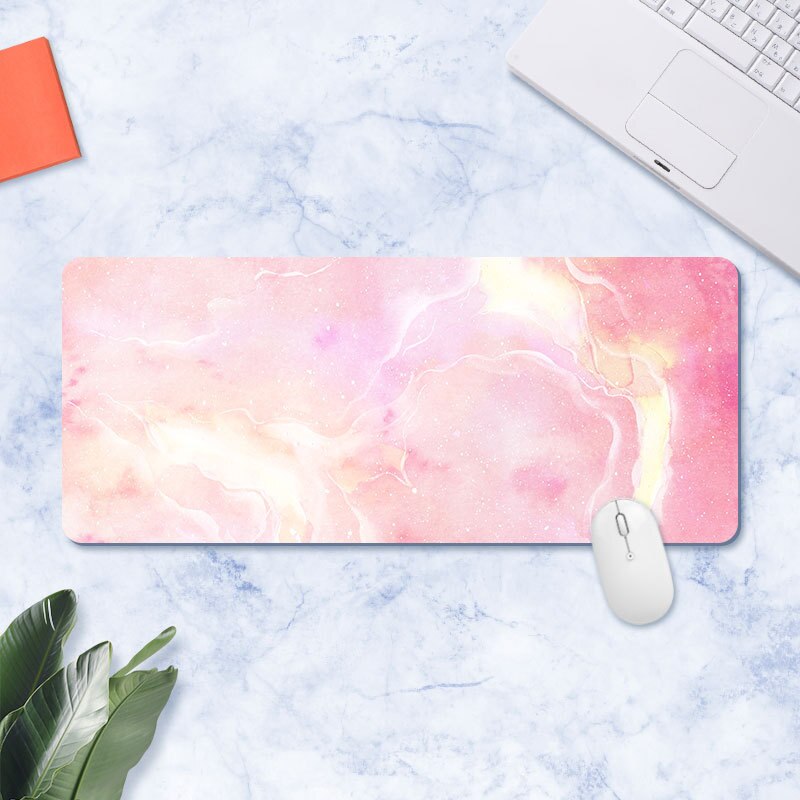 Large Marble Desk Pad Mouse Pad Gamer kawaii Desk Mat Computer Keyboard Table Decoration Cover Mice Mat Mouse Pad: 5