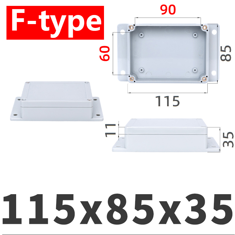 Ip67 waterproof enclosures, plastic boxes, electronic project boxes, outdoor instruments, electrical project boxes, junction boxes with earpieces: Lavender