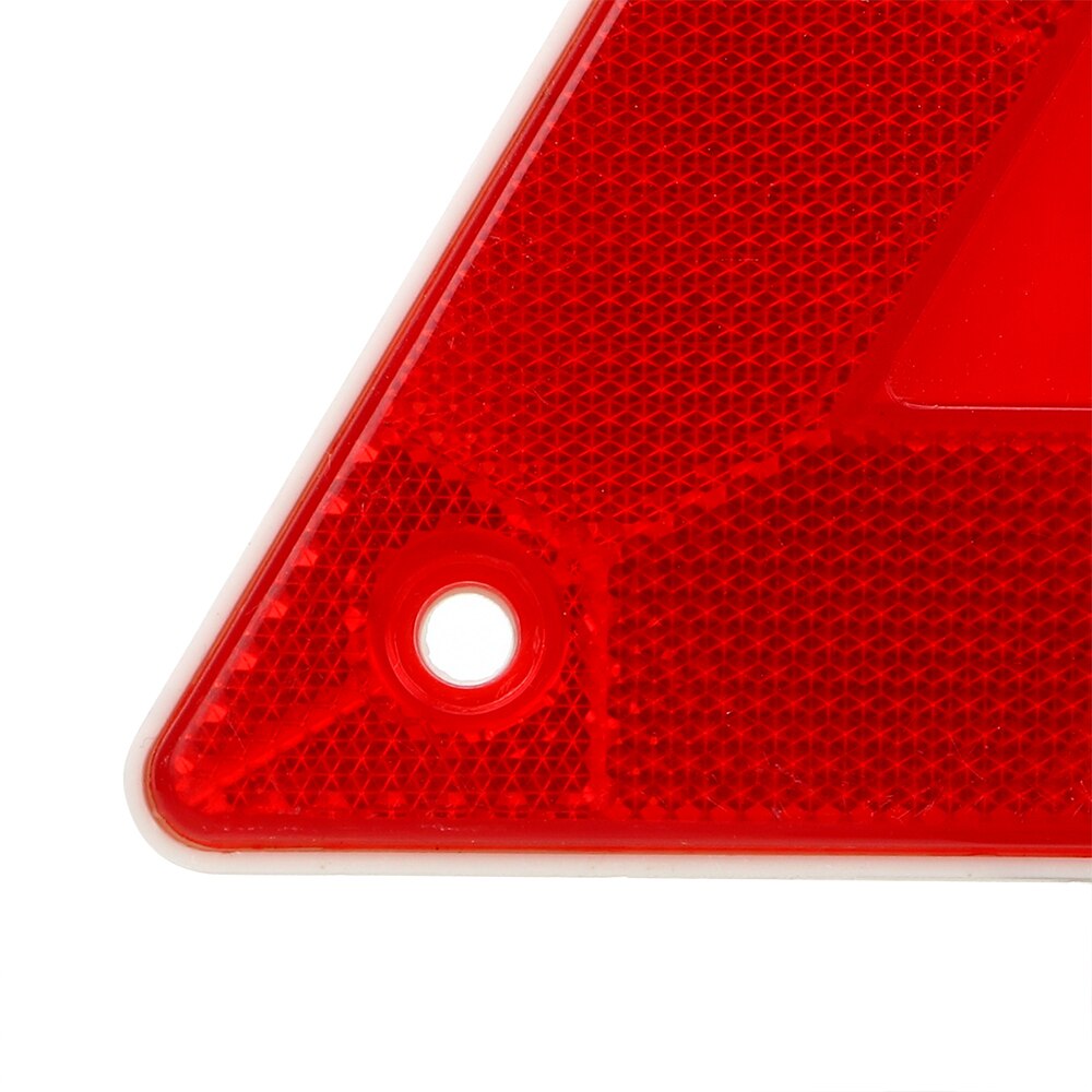 2 Pieces Reflective Sign Board Safety Triangle Warning Reflector Truck Plate Rear Light Stop Warning Sign Red