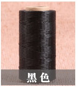 1.2mm 200 metriä neulatyökalua, tee-se-itse-ompelulankaa, litteä ompelulanka, jadelankaa, litteä vahalankaa, käsin ommeltu lanka, nahkavahaa: A11