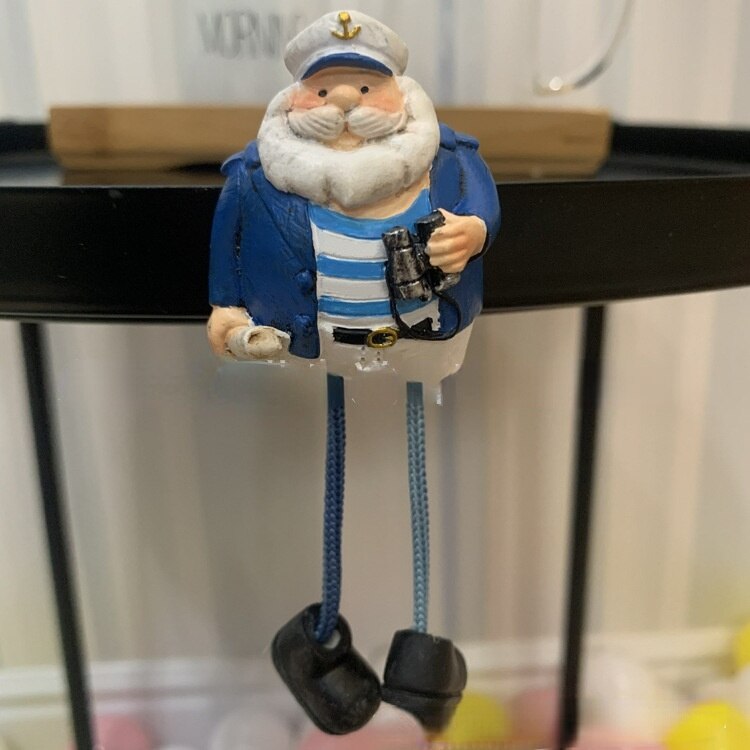 Home Antique Captain Series Refrigerator Magnets Resin Hanging Feet Doll Refrigerator Magnets: captain