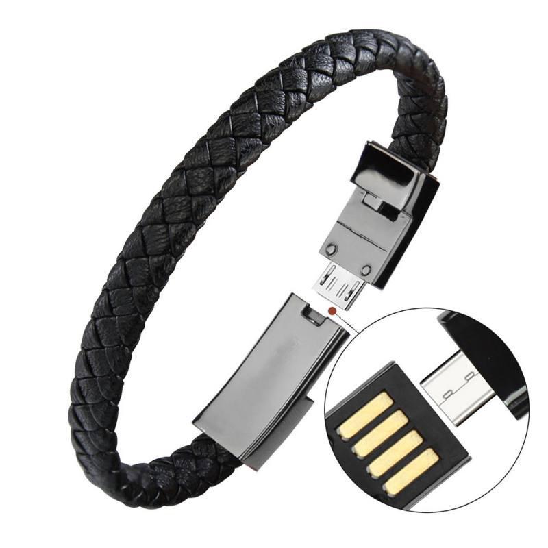 Câble micro USB type-c de 22cm pour recharge/Iphone/Android/ios