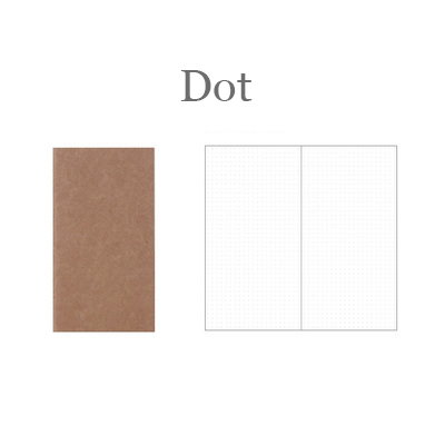 1PC Traveler Replenishment Notebook Replace Inner Core Laptop Diary Travel Journal Refills Insert Kraft Paper Planner Organizer: 04