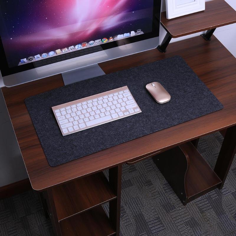 63*32cm Simple Large Office Desk Mat Modern Table Keyboard Computer Mouse Pad Wool Felt Laptop Cushion Mice Mat Gaming Mousepad