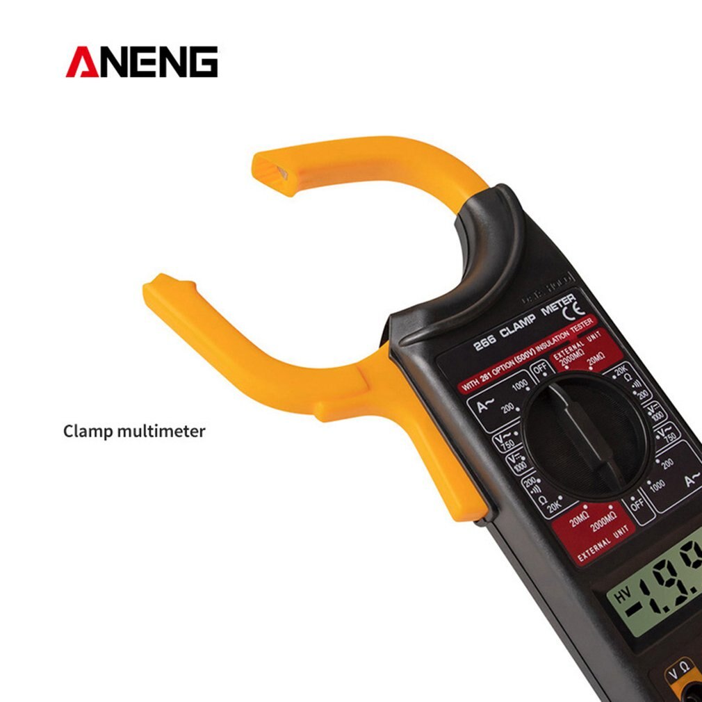 High-Precision Clamp-Type Multimeter Fully Automatic With Buzzer Ac Dc Current Meter 266 Digital Clamp Meter