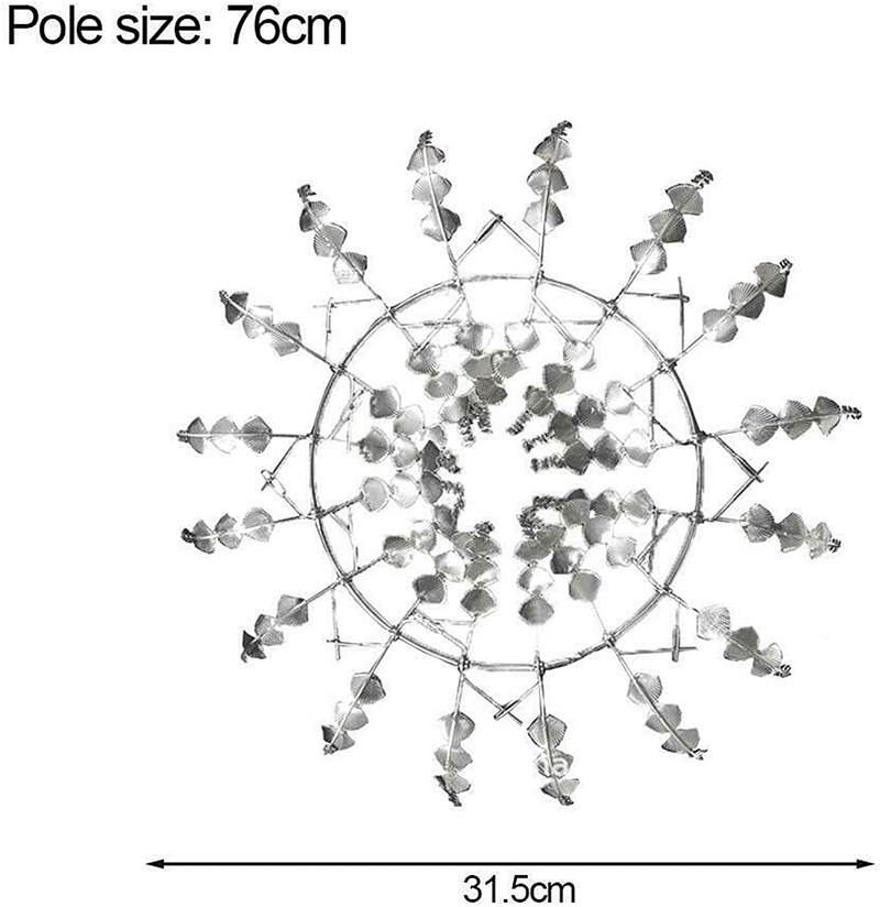 Unique Magical Metal Windmill Kinetic Metal Wind Spinners With Metal Garden Stake Outdoor Wind Spinners Garden Decoration